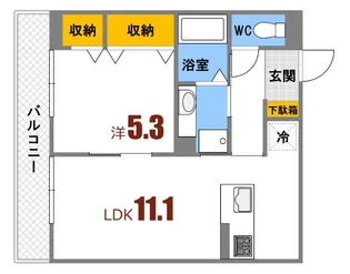 LUCE船越【3階】の間取り