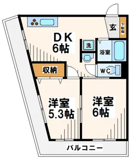 東京都府中市新町1【マンション】の間取り