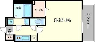 エスレジデンス西長堀【10階】の間取り