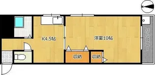 内田ハウジング【4階】の間取り