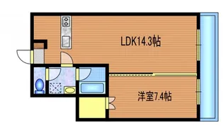 ラ・フローラ武蔵野VIII【4階】の間取り