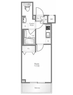 東京都港区虎ノ門3【マンション】の間取り