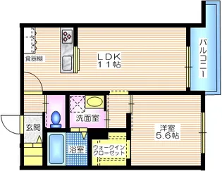 メゾン南洲【2階】の間取り