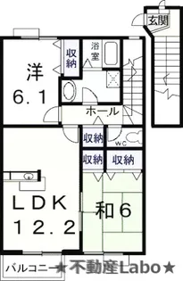 徳島県板野郡藍住町勝瑞字正喜地【アパート】の間取り