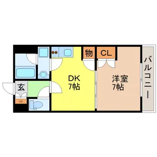 愛知県名古屋市中区大須4【マンション】の間取り