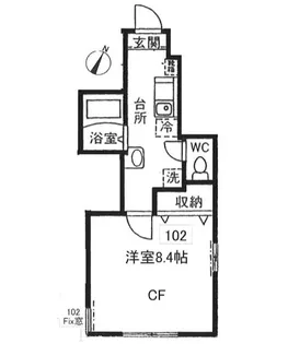 コンフォール千駄木【1階】の間取り