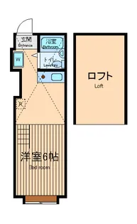 東京都府中市若松町2【アパート】の間取り