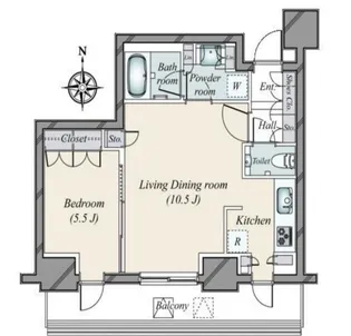 パークコート乃木坂ザタワー【3階】の間取り