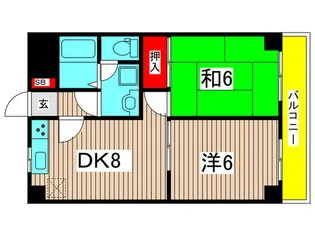 江藤マンション【5階】の間取り