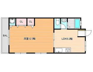 家の森ハイツ【2階】の間取り
