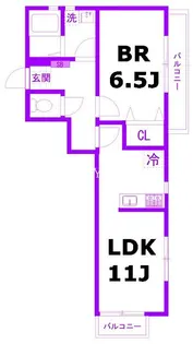 スピカハイツ弘明寺【3階】の間取り