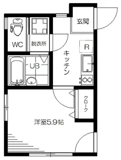 野口町レジデンス【2階】の間取り