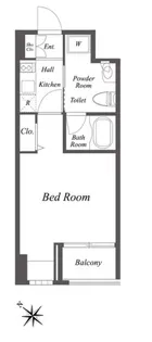 ニューシティアパートメンツ新川II【2階】の間取り