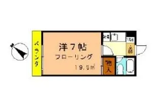 ハイツ春日一棟【1階】の間取り