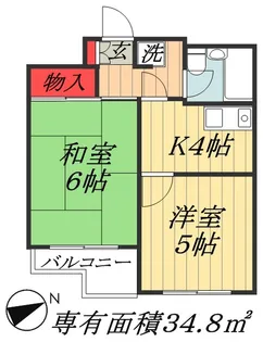 千葉県市川市八幡1【マンション】の間取り
