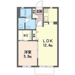 スカイコート【1階】の間取り