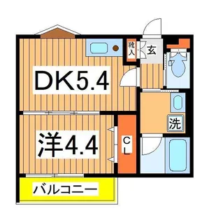 クロレ南流山2【1階】の間取り