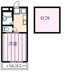 ハイエスト新南部【2階】の間取り