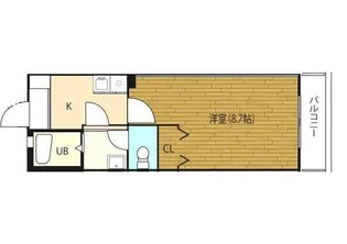 リブレアリバーサイド姪浜【1階】の間取り