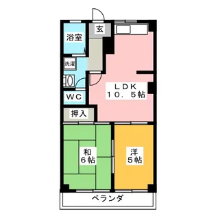 エスポワール柳森【4階】の間取り