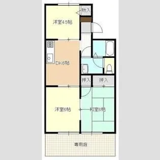 メゾン秋月【1階】の間取り