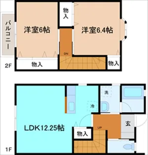プラージュII【1階】の間取り