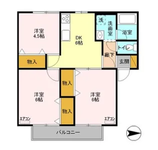 センティアム岡部 A【1階】の間取り