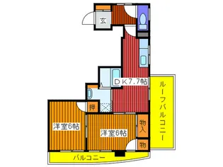 コミニティパレス北赤羽【4階】の間取り