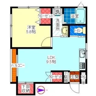 木下ビル第2【2階】の間取り