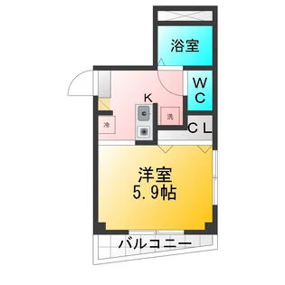 CRESTED OHI【2階】の間取り
