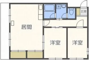 南平岸313【4階】の間取り