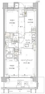 グランリビオ浜田山【2階】の間取り