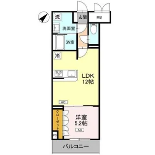 エマリーグレース【4階】の間取り