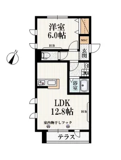 SPIANOI【1階】の間取り