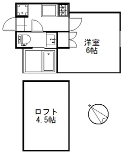 グランエッグス代田橋S【2階】の間取り