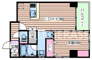 グレンパーク梅田北【2階】の間取り