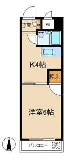 クレール南麻布【2階】の間取り