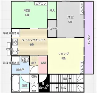 スモールマンション幸【1階】の間取り
