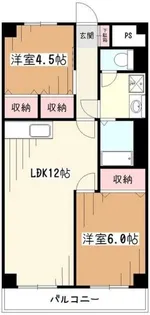 グランドハイツ野口【4階】の間取り