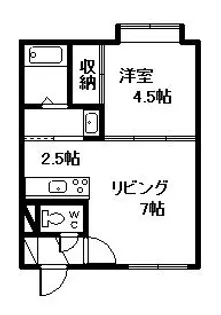 オーベルジュ10【2階】の間取り