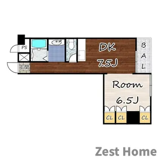 ミ・ピアーチェ武庫之荘【1階】の間取り