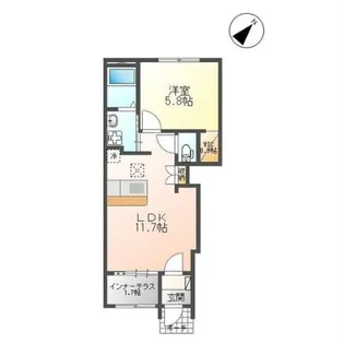 グリーン【1階】の間取り