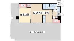 ルクレ新大阪レジデンス【9階】の間取り