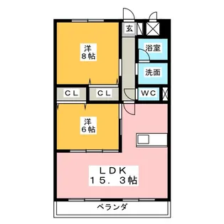 Mother‘s東邦【2階】の間取り