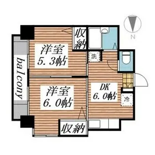 リッツコート宮町【3階】の間取り