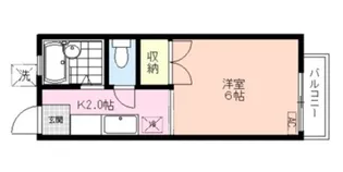 ハイツ・クリザンテム【2階】の間取り