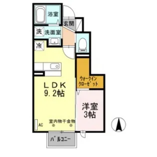 クレディ【1階】の間取り