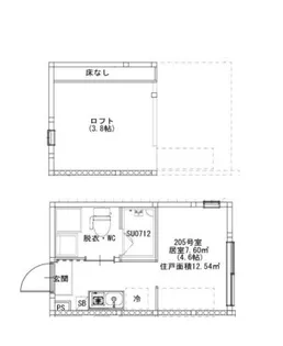 MJ TERRACE TAKASAGO【2階】の間取り