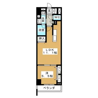 グランルクレ新栄イースト【3階】の間取り