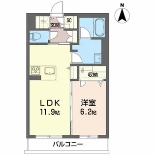 AIR・FOREST吉原【3階】の間取り